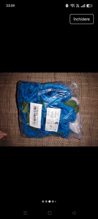 Floare nunta pt masina artificiala albastra, Shein