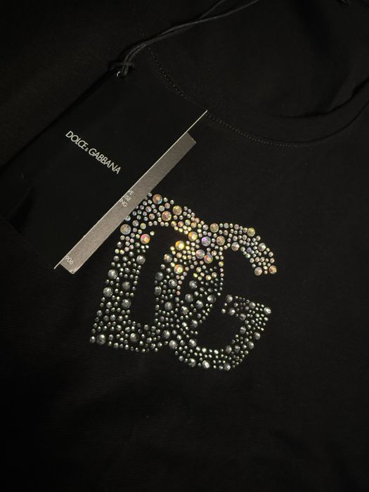 Луксозен черен топ Dolce & Gabbana