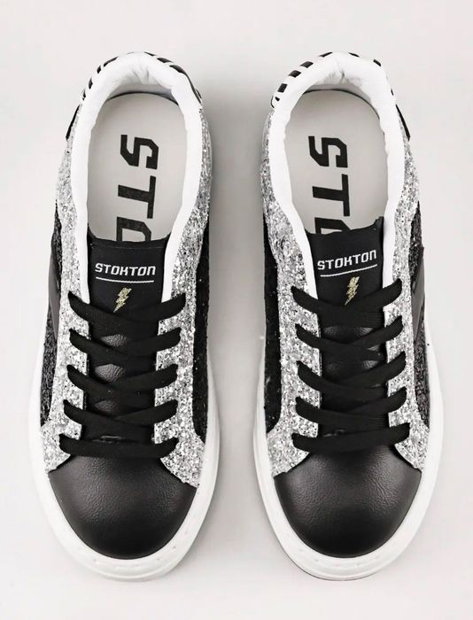 Кроссовки черно-серые, кеды