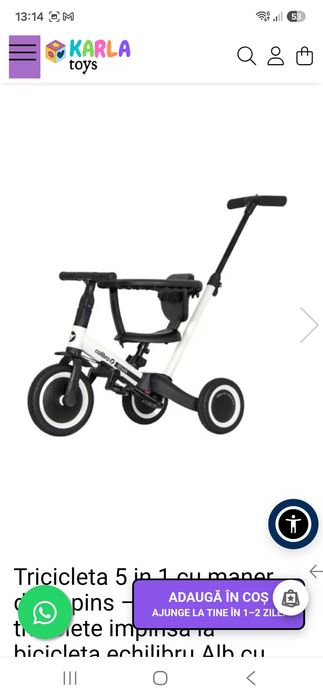 Tricicleta KLARA TOYS 5 IN 1