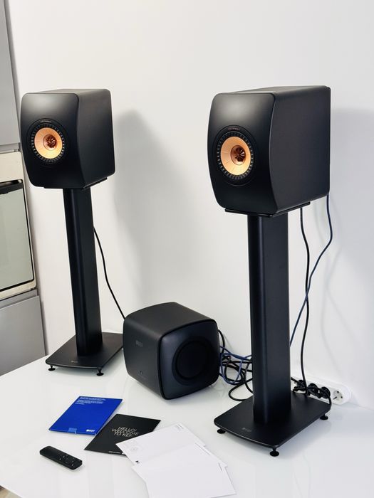 Subwoofer KEF KC62 Carbon Black-Impecabil,ca NOU, 1000W RMS,clasa D