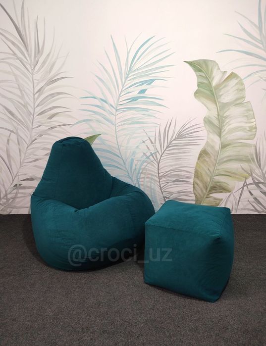 Бескаркасные кресла груши - кресло мешок, бинбэг для дома и офиса.