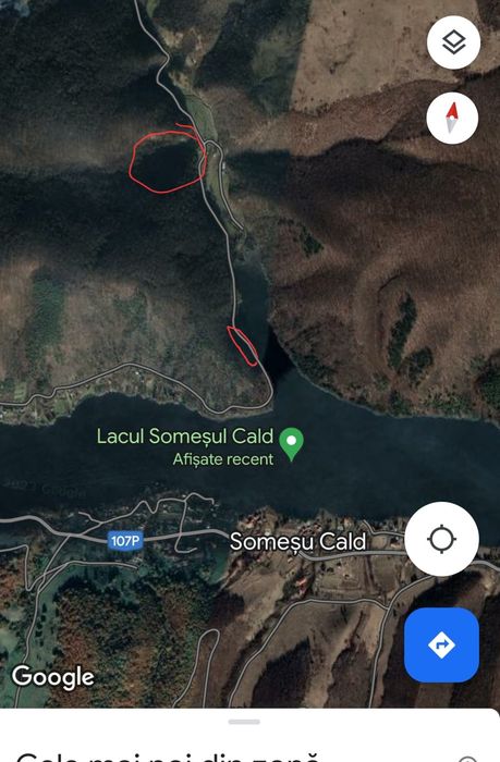 Terenuri Someșul Cald-ValeaAgarbici 4808mp si 530mp la lac PUZ aprobat