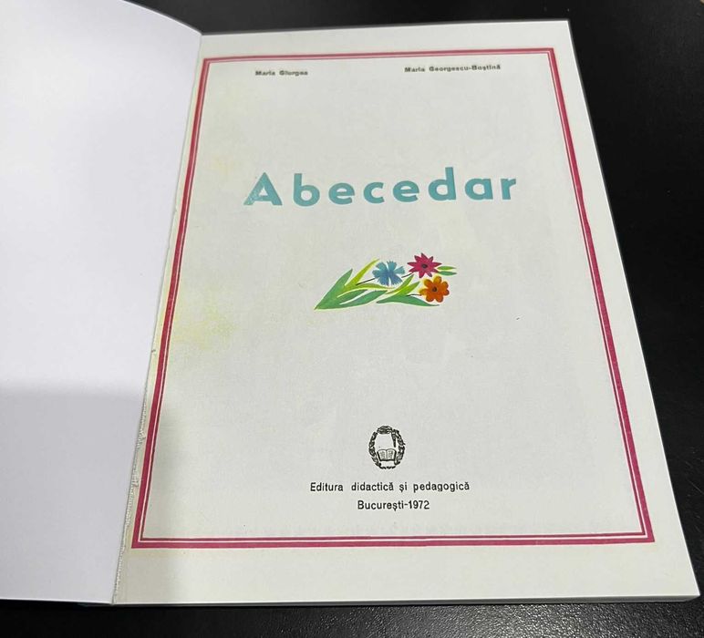 ABECEDAR Clasa I - Ediția 1972