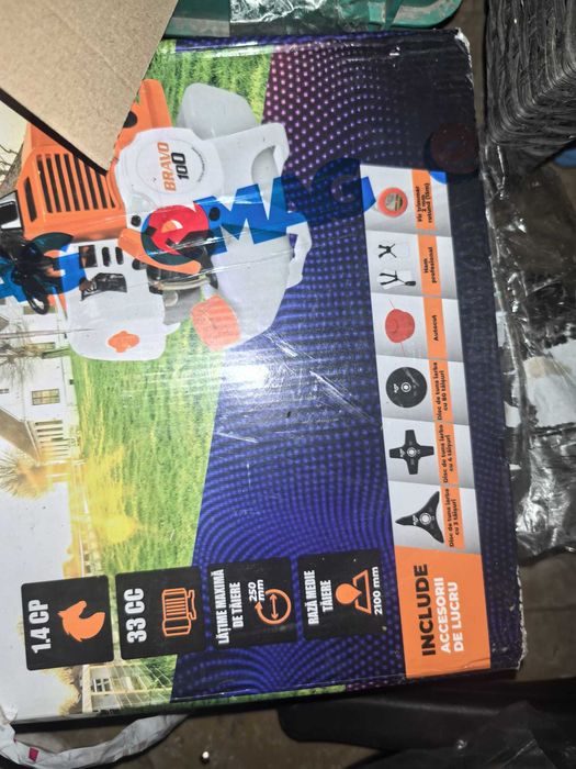 Motocoasa de tuns gazon/iarba pe benzina Ruris Bravo +Garantie