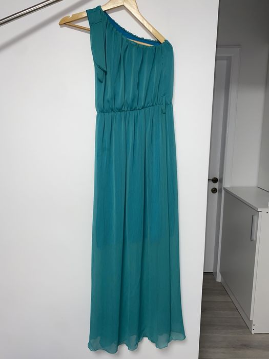 Rochie lungă turcoaz, marime universală