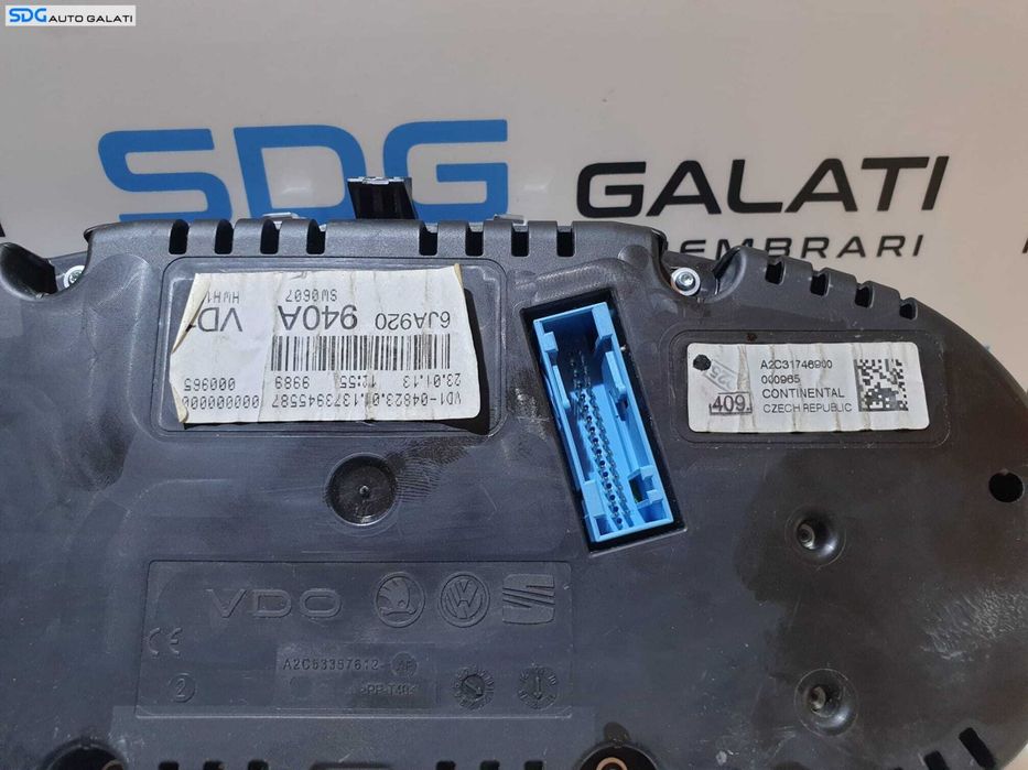 Kit Pornire ECU Calculator Motor Cip Cheie Ceas Ceasuri Bord cu Imobilizator Seat Toledo 4 1.6 TDI CAY CAYC 2013 - 2018 Cod 03L906023QH 03L906023Q 5WP42960AA 6JA920940A [LC1345]