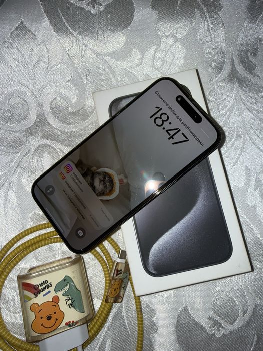 iPhone 15 pro, синий