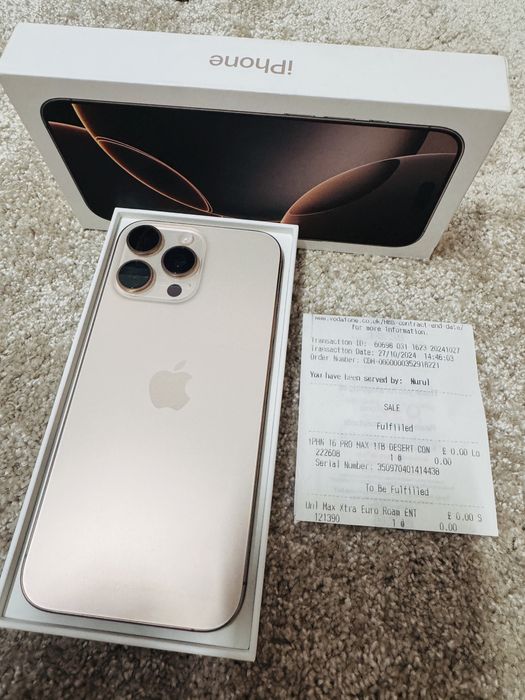 IPHONE 16 Pro Max 1 TB , Desert Titanium