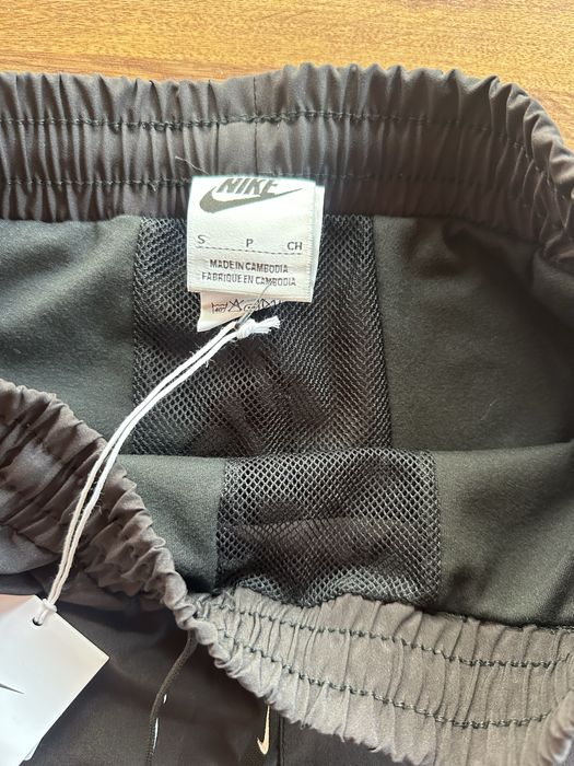 Мъжки шорти с клин Nike,черен цвят и гумирано лого