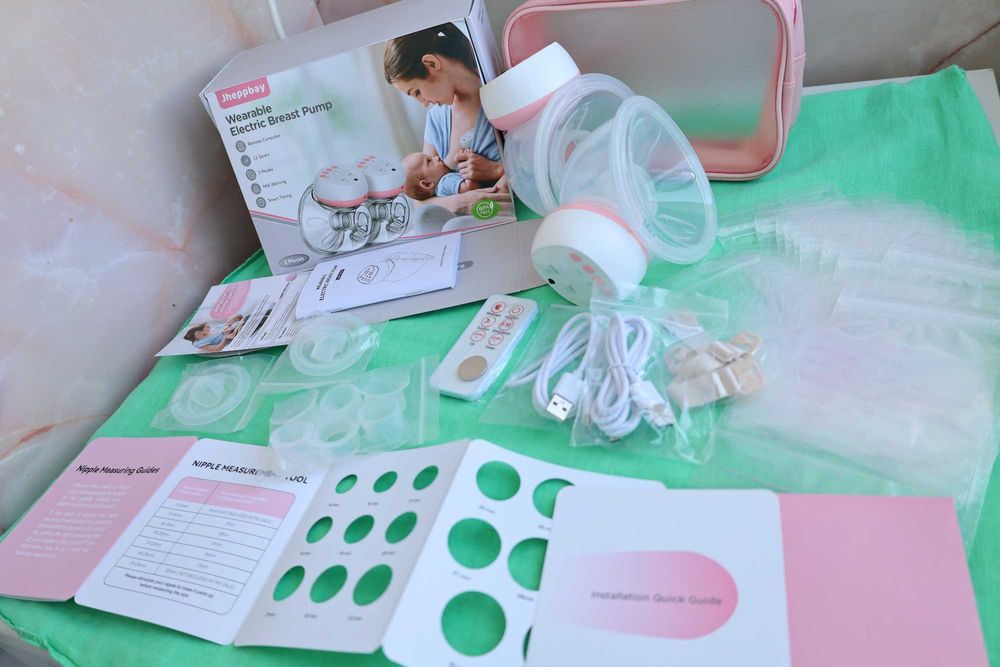 Електрическа помпа за кърма Jheppbay, преносима, без ръце- двойна