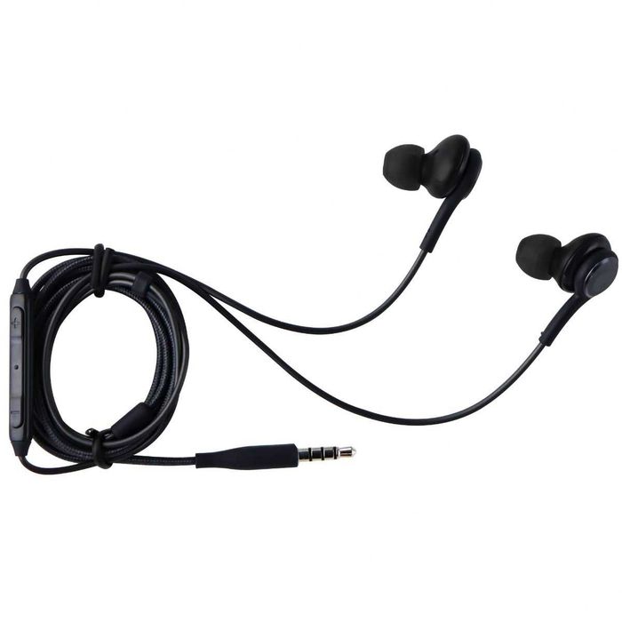 Нови стерео слушалки с плетен кабел HD микрофон ОЕМ на SAMSUNG AUX 3,5