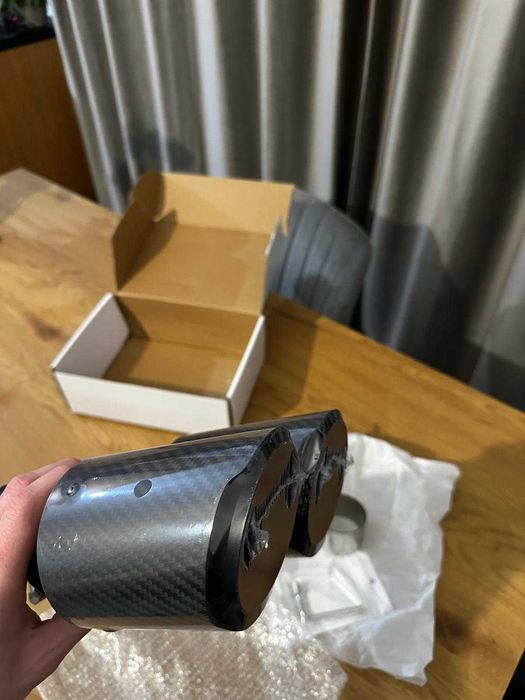 Evacuare / Muffler din Carbon si Inox 63mm Universal – Stil Sport- Nou