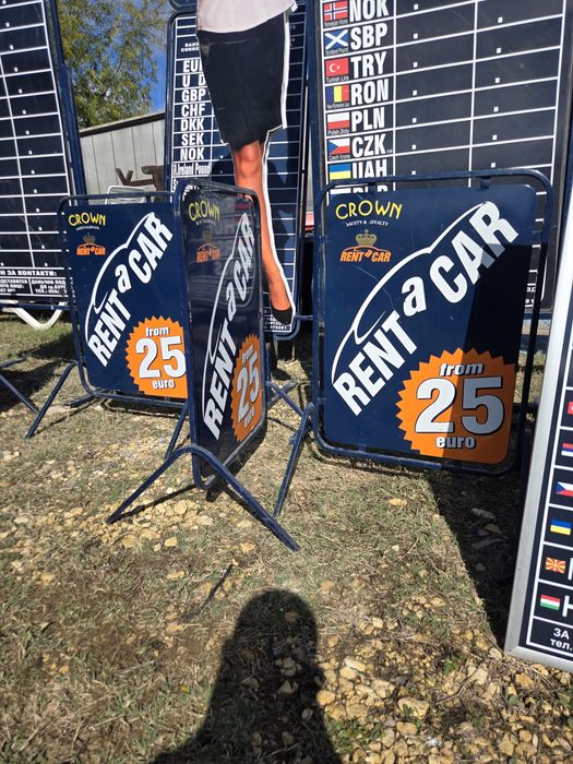 Метални рекламни табели двустранни