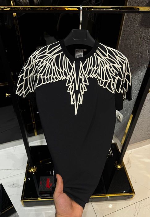 Tricou Marcelo Burlon aripi negru