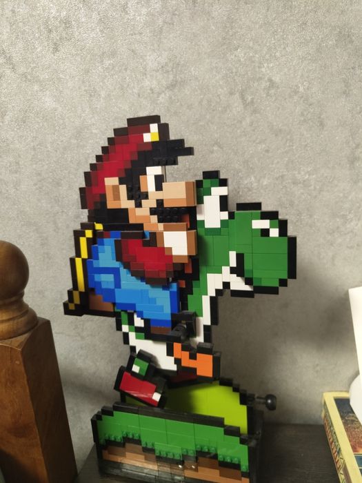 Lego super Mario world yoshi and mario