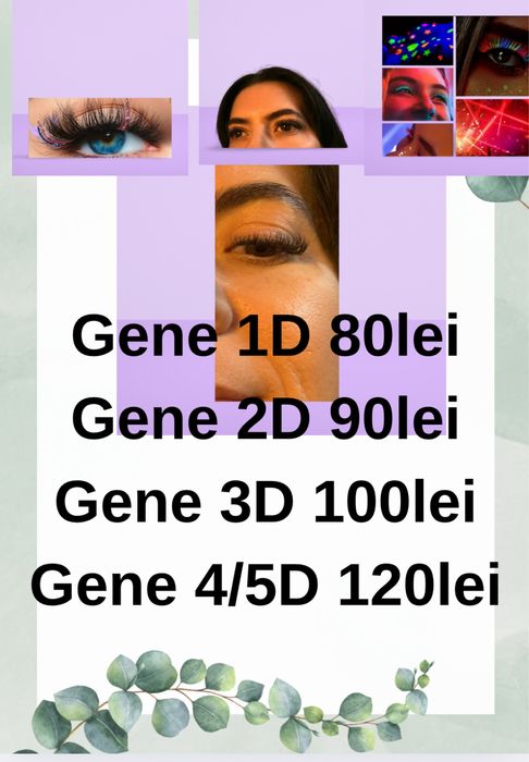 Gene  fir cu fir 1D sau 2D, 3D,4/5D