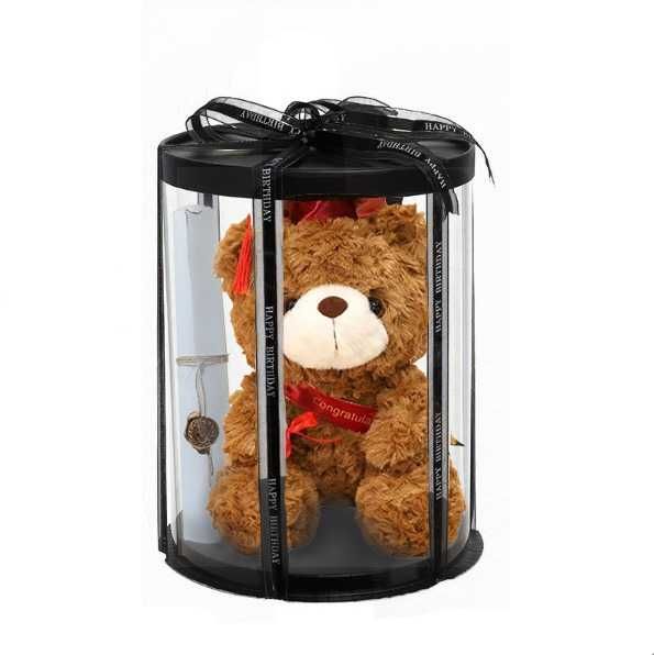 Ursuletul Absolvent 2025 Cadou pentru absolvire, 23 cm, cutie eleganta