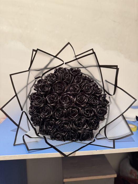 Вечные атласные розы в городе Тараз