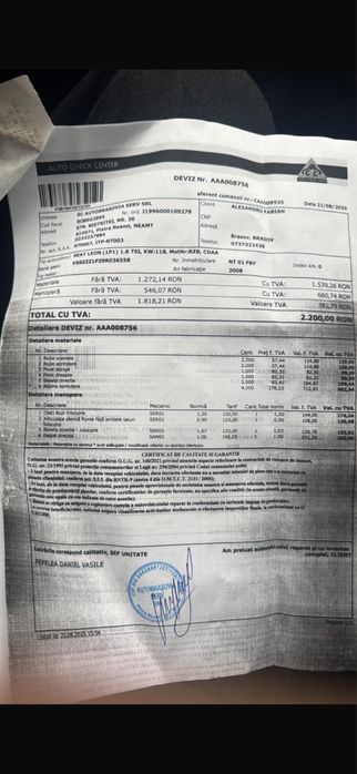 OFERTA Seat Leon 1.8 TSI 2009 160cp revizii facute