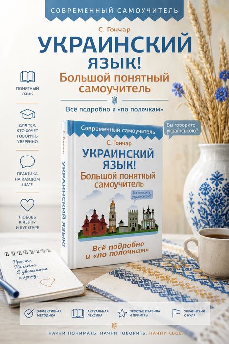 Украинский Язык. Большой Понятный Самоучитель. Степан Гончар.