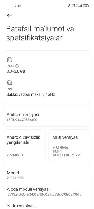 Xiyami 11 layt 8+3.128