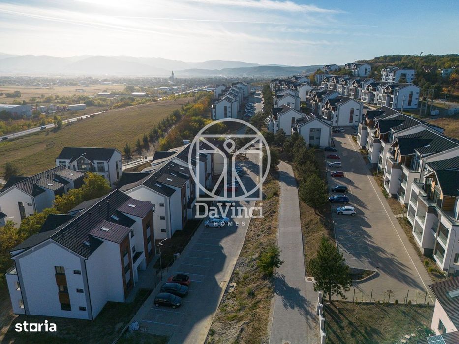 Apartament 2 camere, intabulat, la cheie, etaj 1 - 52 mp, terasa 10.41