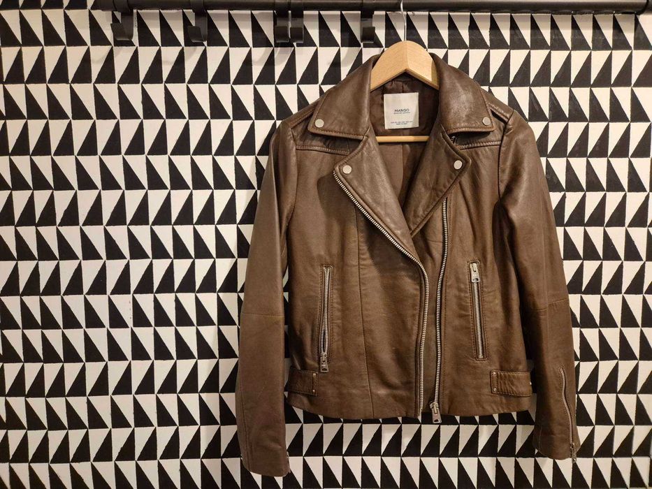 Geaca Mango din piele naturala [in conditii bune] marime xs