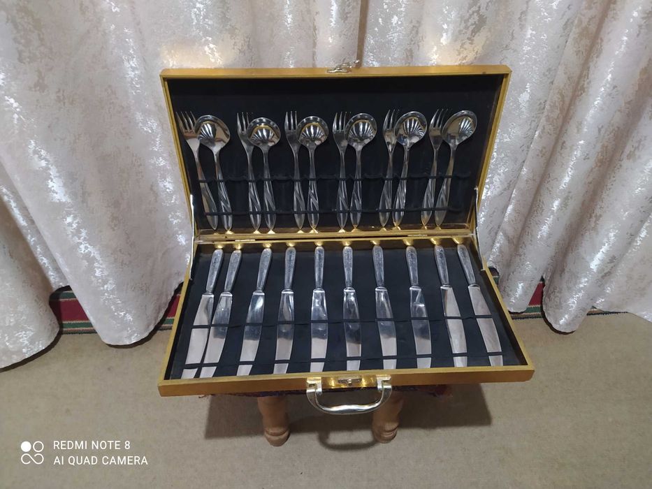 набор - ложки вилки ножи  из  ссср нержавейка