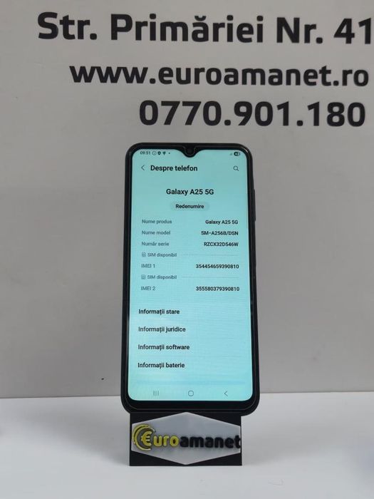 Telefon mobil Samsung Galaxy A25, Dual SIM, 6GB RAM, 128GB, 5G, -P-