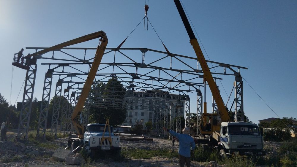 Услуги автокрана ивановец 25тонн по городу Самарканд
