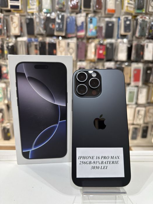 iSellStore Vâlcea: iPhone 16 Pro Max Black Titanium - 256GB