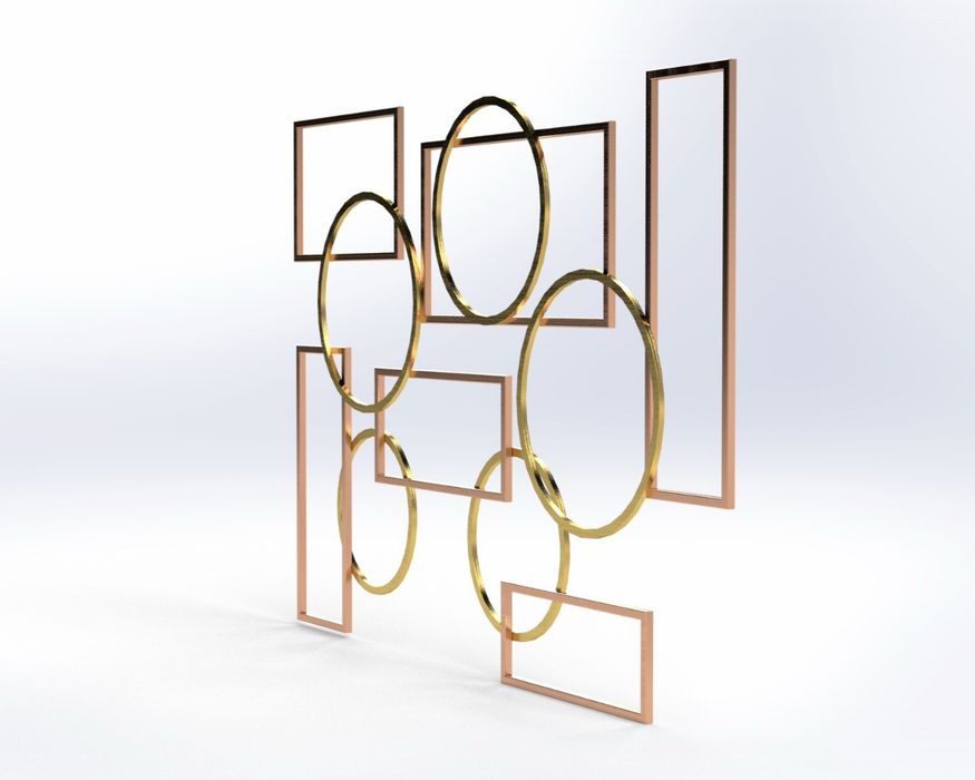 Decoratiune perete metal