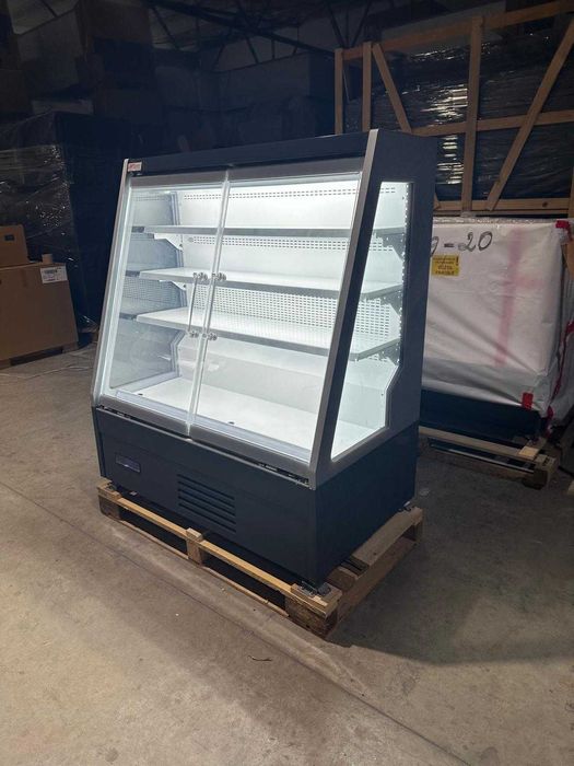 Vitrina frig semiverticala 100 cm plug-in 2 usi/ -1..+5 C / NOU / STOC