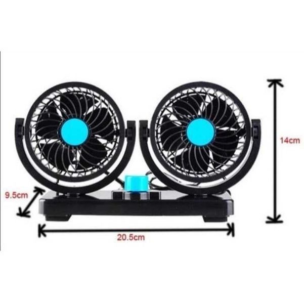 Вентилатор №2236 с Две Перки за Кола 12V