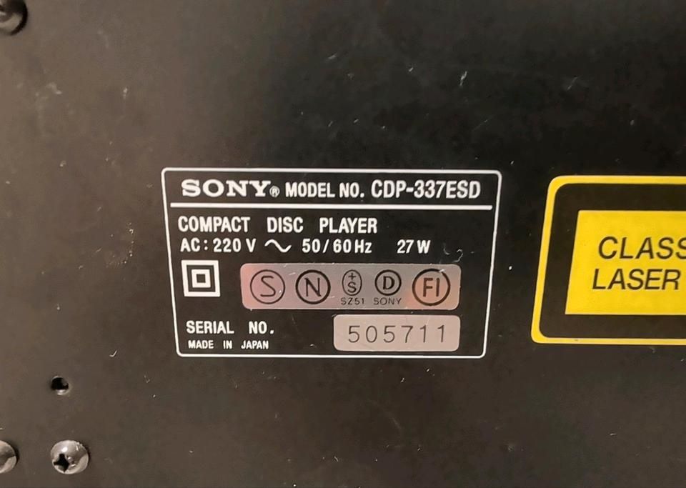 Sony cdp 337 esd de colecție