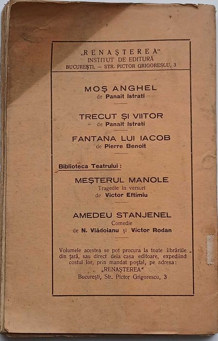 „Amedeu Stânjenel”, de Nic. Vlădoianu și Victor Rodan, 1925