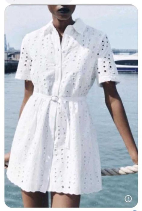 Нова рокля с бродерии ZARA