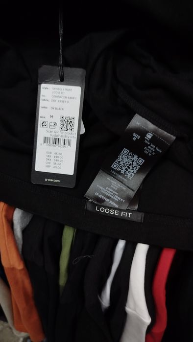 Оригинална тениска G-Star Raw Symbols M , L , XL нова мъжка черна