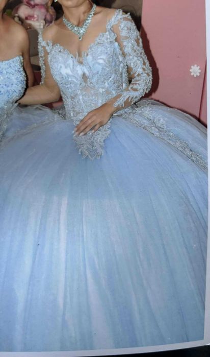 Булченска рокля синя