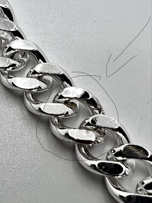 Lant cuban, 71g, 50cm, SS 904L + HQ plating.