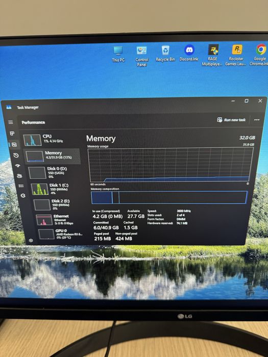 Vand Setup Gaming Ryzen 5 5600 + 32GB RAM + RX6750XT