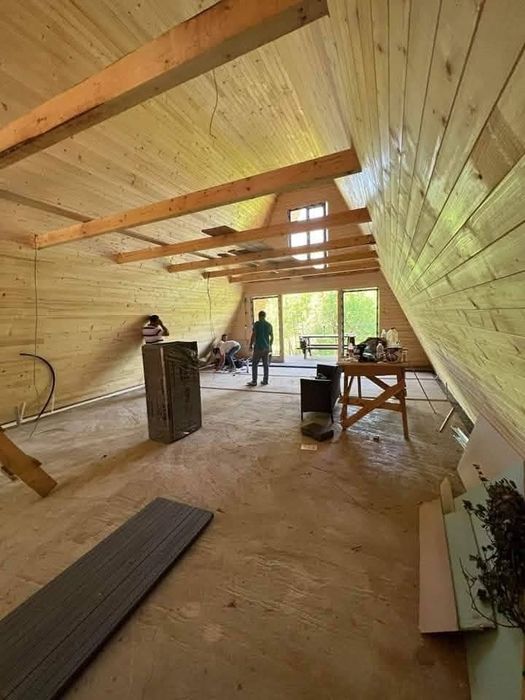 Vând case modulare din lemn masiv cabane tip A