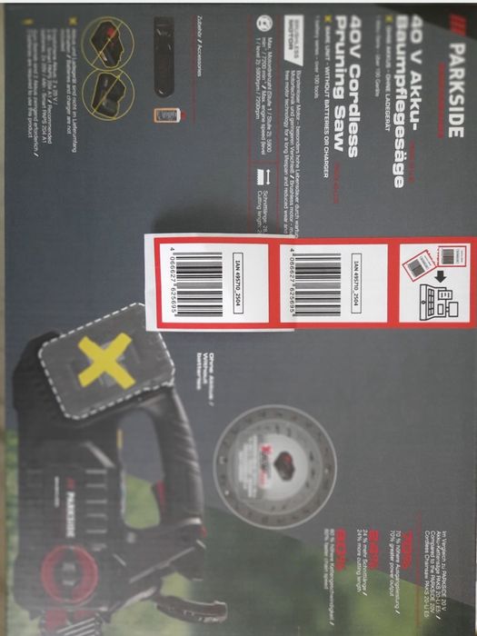 Drujba fierastrau cu lant Parkside Performance 40V