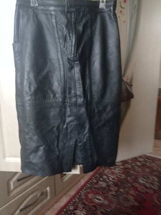 Юбка женская из натуральной кожи