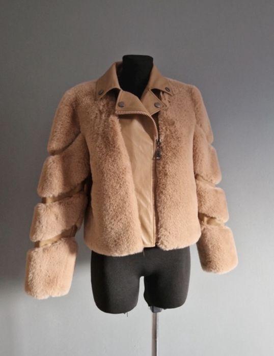 Geaca biker de blana