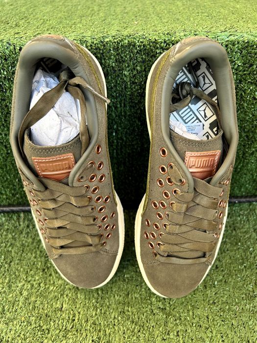 sneakerși Puma, marimea 36,culoare verde avocado,Puma Suede XL Lace VR