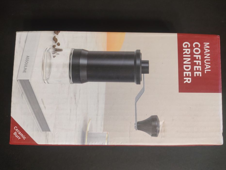 Macinator de cafea manual, 170x60x190mm, inox, cu rasnita conica