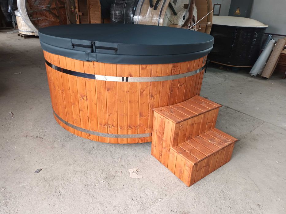 Ciubar din fibra de sticla, "Wellness" diam.2.25m cu soba incorporata