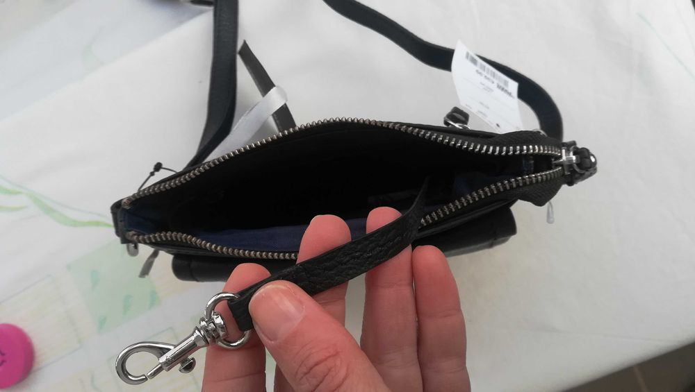 Дамска чаната тъмно кафява Gerry Weber естествена кожа с много джобове